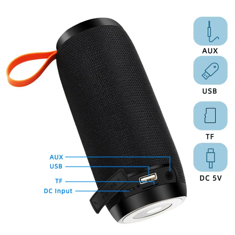 Speaker Bluetooth Portable Wireless Bass Column Waterproof Speakers Support AUX TF USB FM Soundbar Subwoofer TG Original Brand |