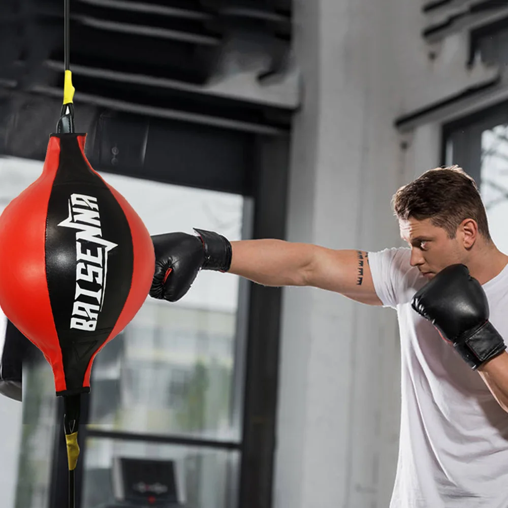 Груша для бокса из ПУ надувной скоростной мяч тренировки фитнеса двусторонний |