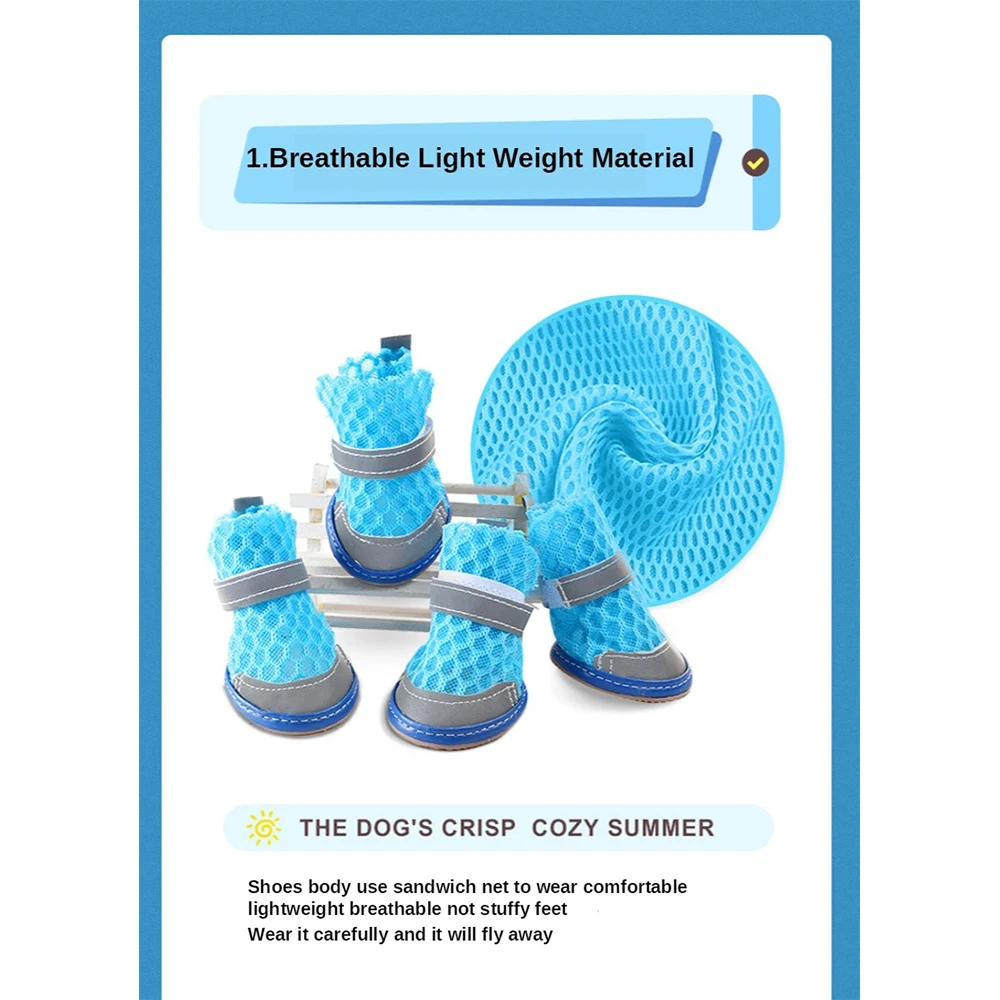 Собака туфли Босоножки с воздухопроницаемой сеткой на мягкой подошве кошек