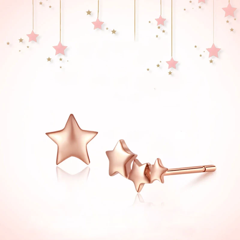 Серьги гвоздики женские из настоящего золота 18 К|Серьги-гвоздики| |