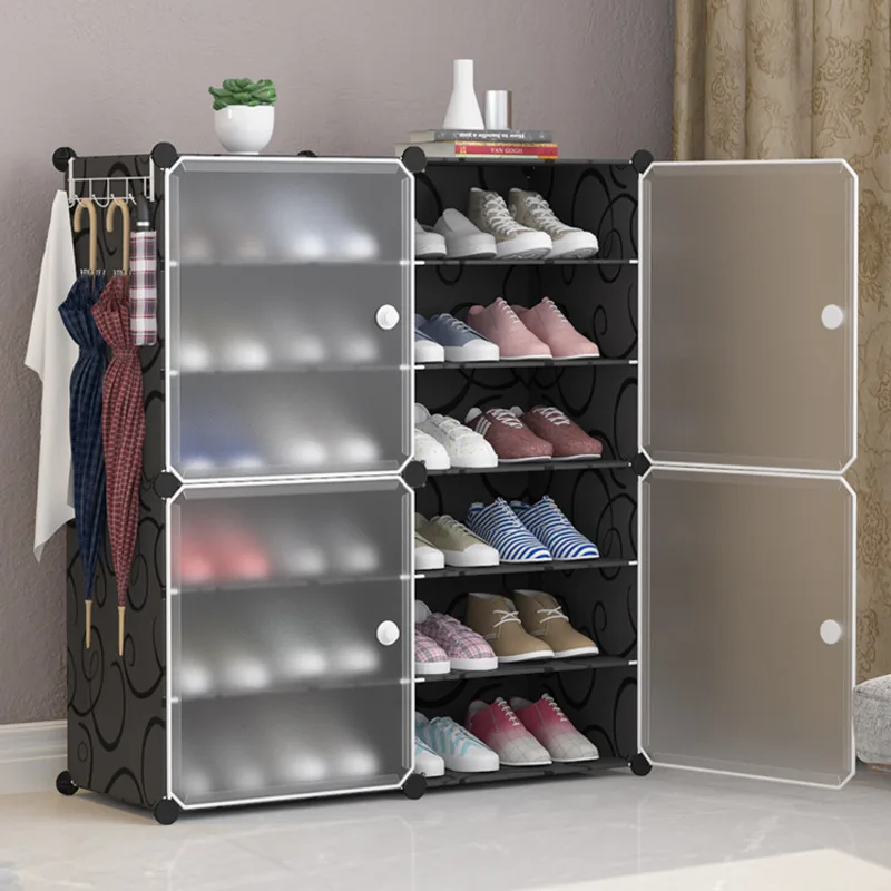 

DIY Shoe Cabinet Dustproof Modular Shoes Boots Organizer Holder Creative Modern Home Dorm Storage Closet Shoe Rack Easy to Clean