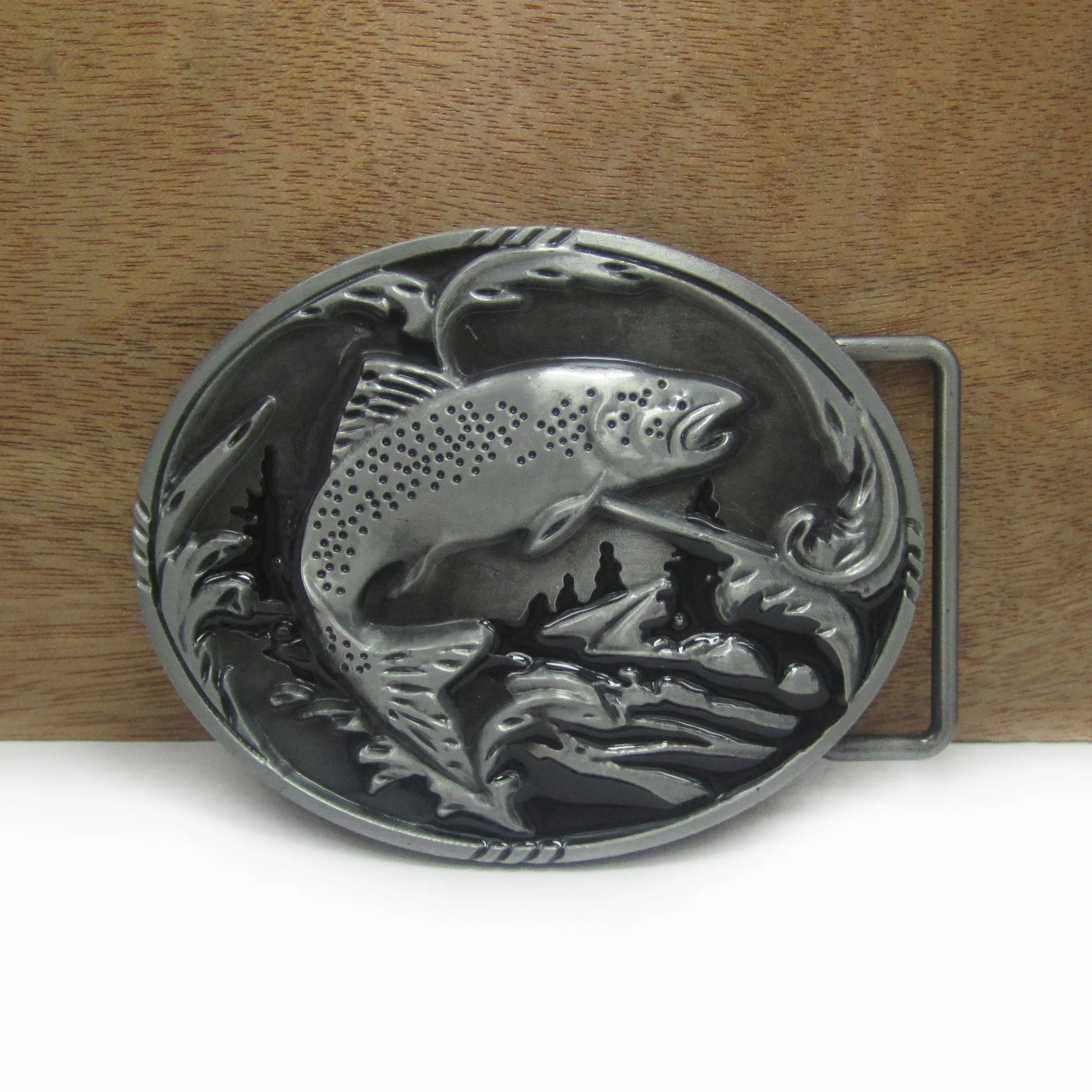 Пряжка из цинкового сплава пряжка для рыбного ремня рыболовный ковбойский