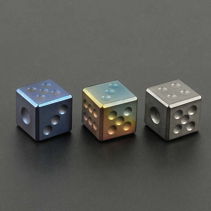 1 шт./лот легкие титановые кубики из сплава маленькие игрушки EDC для игры в красное