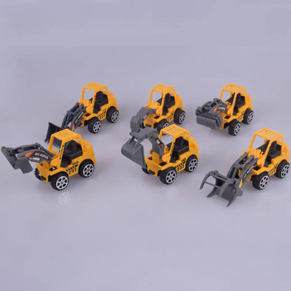 

1 шт. мини инженерный автомобиль грузовик экскаватор модель игрушки для детей мальчиков девочек образовательные Литые пластиковые строите...