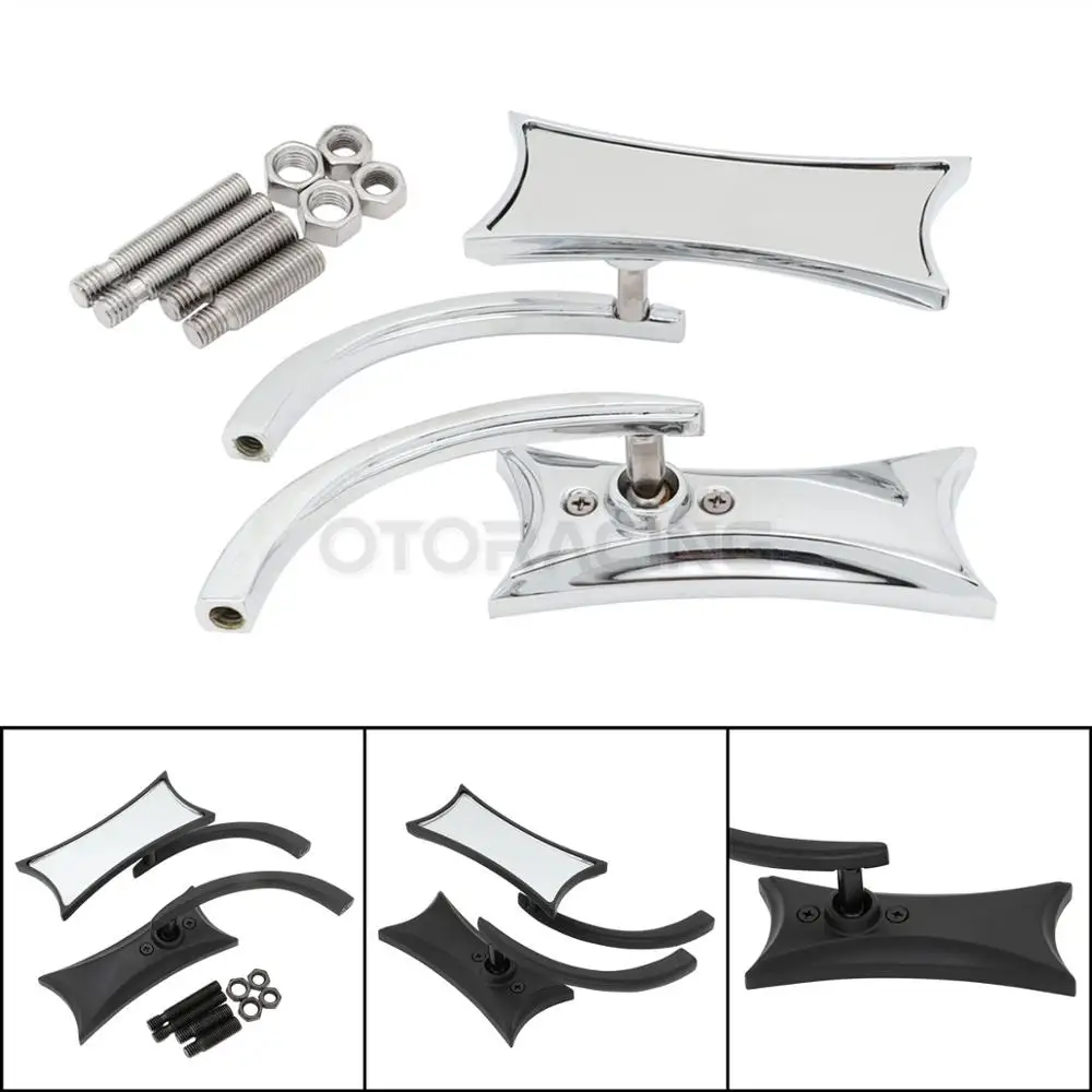 

Motorcycle Mirrors For Harley Super Glide Heritage Street Glide Night Train Screaming Eagle Texas Chopper Big Dog Train