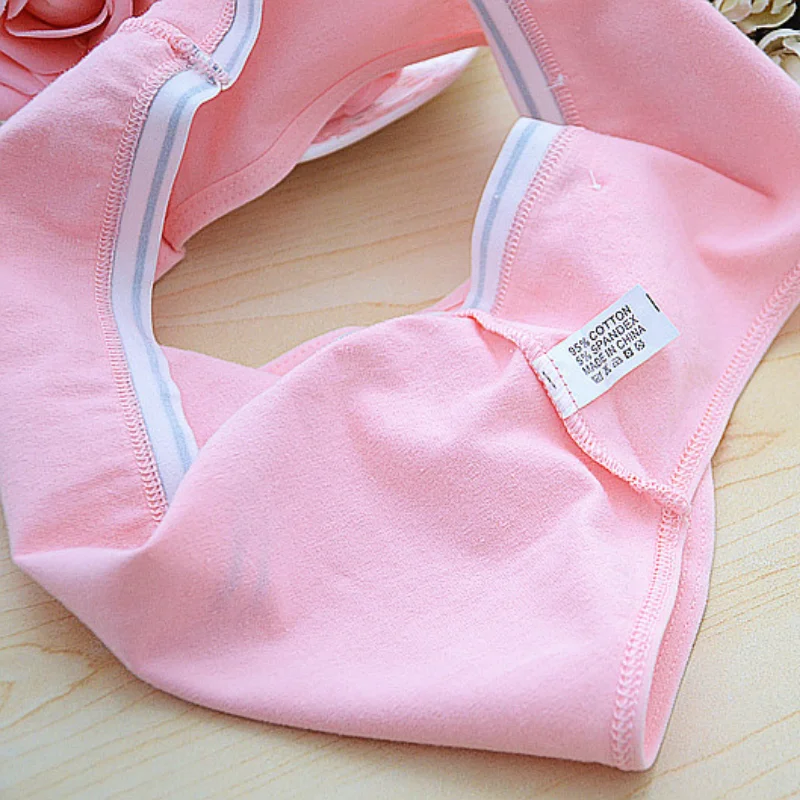 Однотонное женское нижнее белье эластичные удобные трусики из мягкого хлопка с