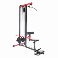 high low pull lat pull down high pully waist back shoulder muscle comprehensive fitness equipment lrm501 lat row machine home
