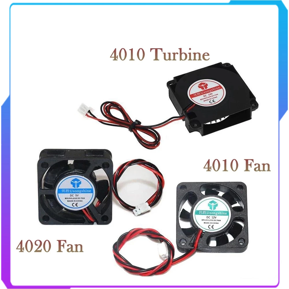 DC 5V/12V/24V компьютер Процессор кулер мини 4010 Вентилятор охлаждения 40x40x1 0 мм/40x40x20 мм