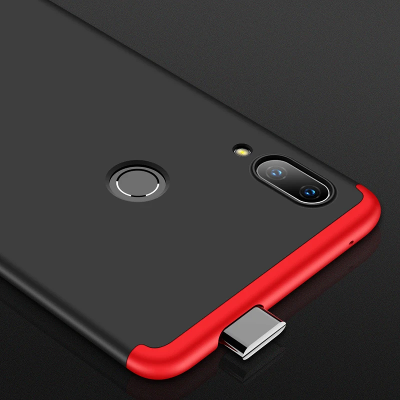 Чехол с полной защитой 360 градусов для Huawei P Smart Z 2019 Роскошный чехол 3 в 1 жесткая