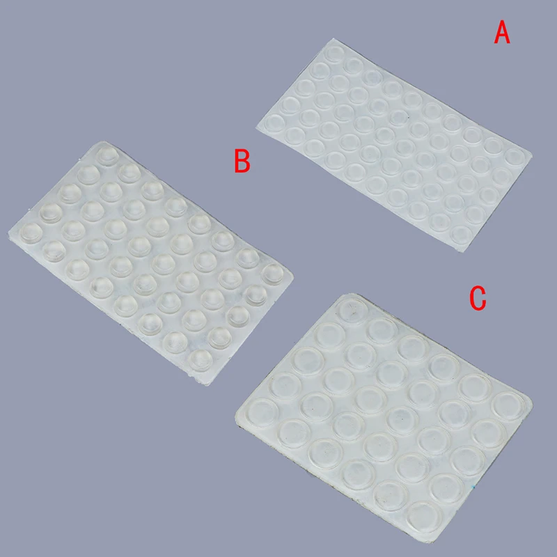 30/40/50 шт/лист дверная пробка силиконовая резина кухонный шкаф самоклеющийся