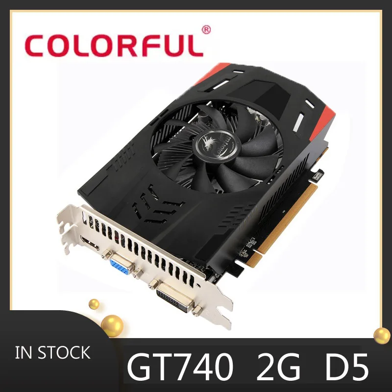 

Geforce-graphics card gt740 for gaming computer, 2g, 64-bit, gddr5 ma, gp108-300, 300w, for dell/lenovo, PC