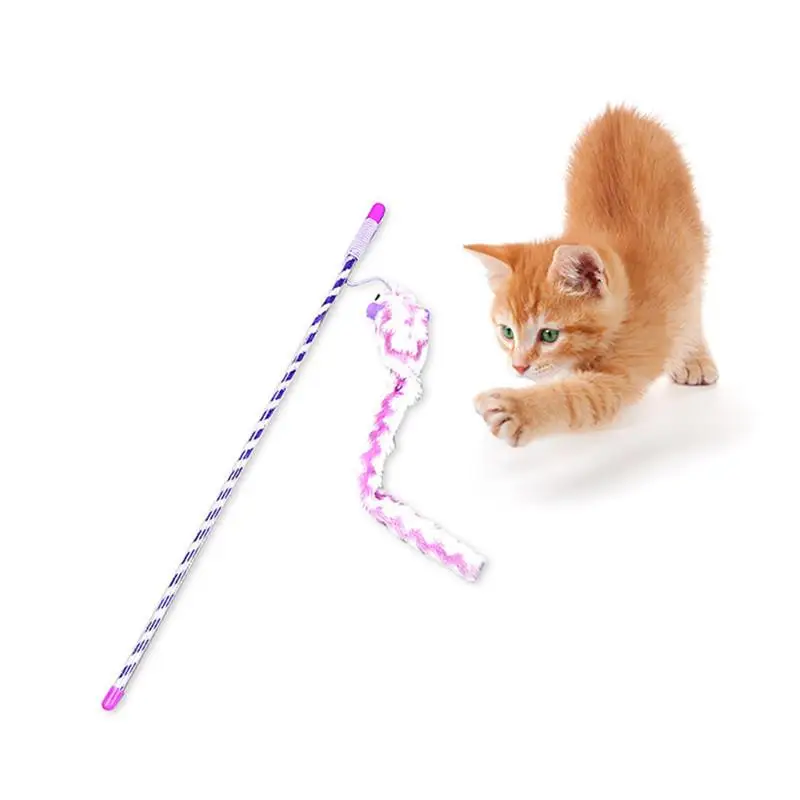 

Interactive Cat Teasing Stick Toy Plush Mouse Shaped Cats Playing Exercise Toys Funny Kitten Wand Toy Indoor Pet Cat Supplies