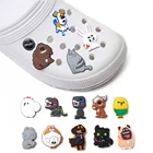 Одиночная распродажа, 1 шт., подвески для обуви из ПВХ с животными, аксессуары для обуви, пряжки, подходят для браслетов, Croc JIBZ, подарок на Рождество для детской вечеринки