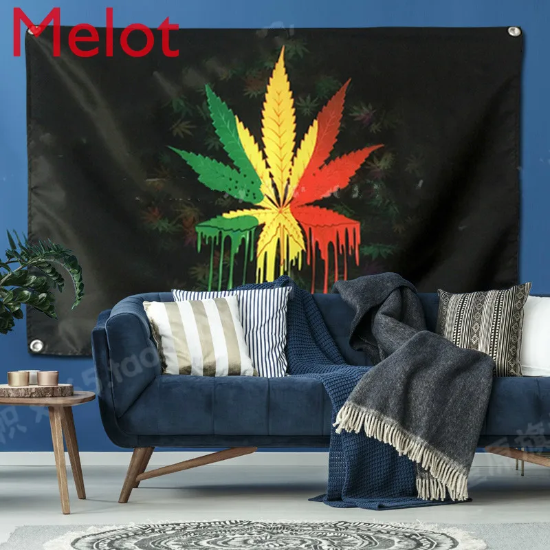 

New 3D Printing Maple Leaf Wall Hanging Tapestry Bedroom Decoration Home Decorative Tapestry Art (190*125cm/144*96cm/96 * 64cm)