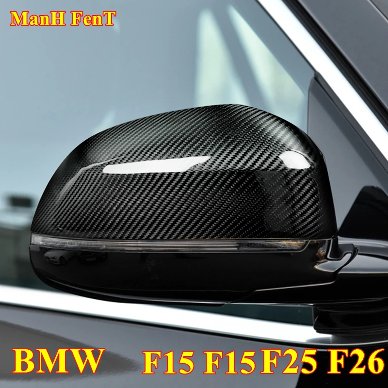 

For BMW X3 F25 X4 F26 X5 F15 X6 F16 Car Carbon Fiber Rear View Mirror Cover Trim Side Wing Mirror Cap