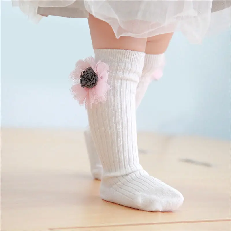

Kids Baby Socks Lovely Cartoon Pattern Baby Girls Clothes Knee Toddler Multiple Colors Socks For 0-3Y