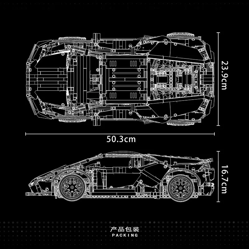 

Super 18K K132 High-TechTechnical Building Blocks EV Green Super Racing Sport Cars Model RC 2285pcs Bricks Assemble Toys