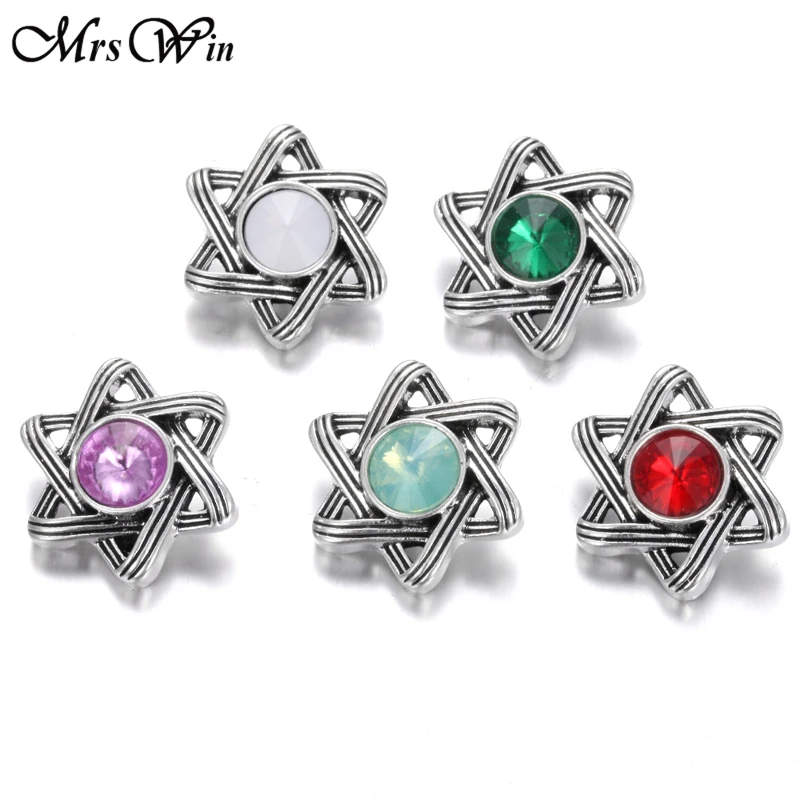 6 шт./лот новые ювелирные изделия со стразами китайский узел 18 мм защелкивающиеся