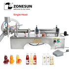 ZONESUN, Пневматический поршневой жидкий наполнитель, шампунь, масло для уксуса, кофе, моющее средство, жидкое мыло, разливочная машина