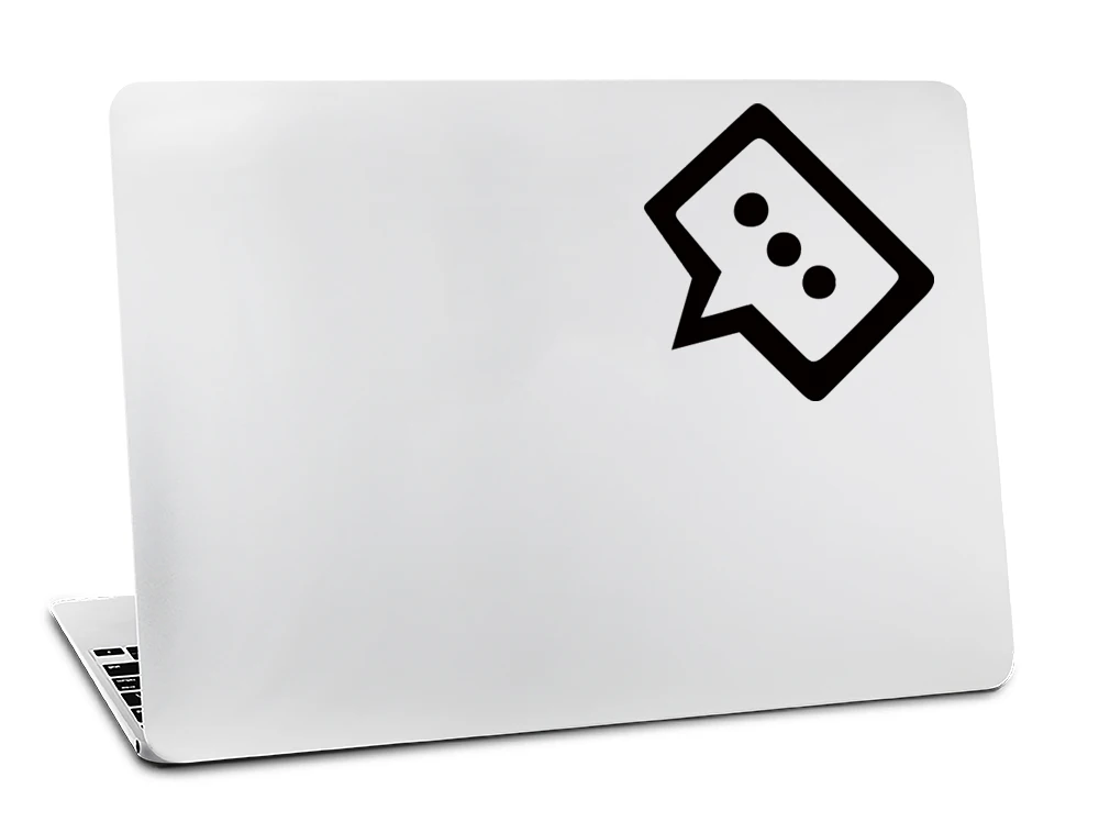 M3002 Любовный текст силуэт наклейка с символом для Macbook Skin Air 11 13 Pro 13 15 17 retina для ноутбука Apple клавиатура виниловая белая наклейка - Цвет: M3002