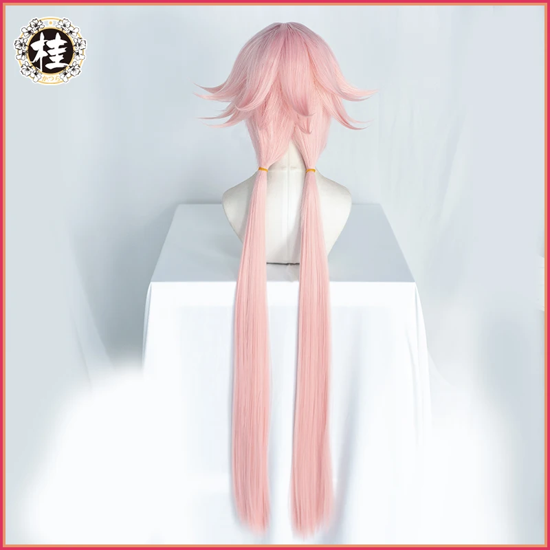 UWOWO игра Fate Grand Order/FGO Astolfo косплей парик 100 см длинный двойной хвост розовый Cos Hair |