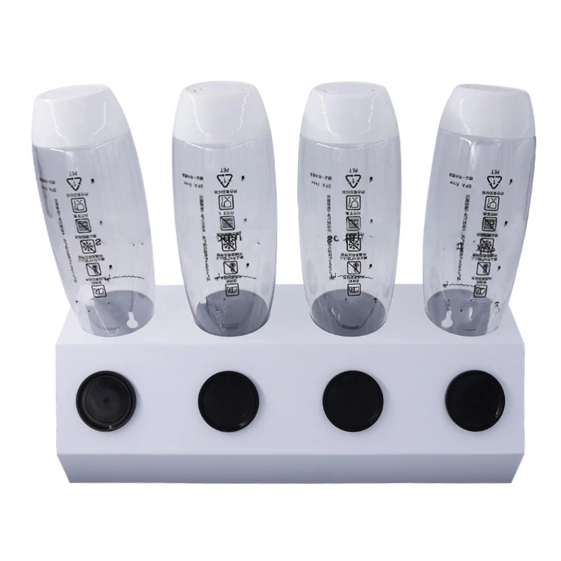 

4 Hole Drip Tray for Crystal and Emil Bottles, Lid Holder for Bottle Holder White Drip Tray