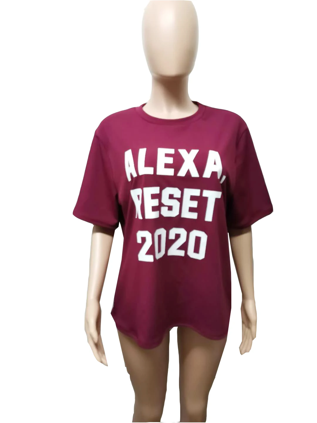 

ChocoMist T-shirt Casual Plus Size Letter Print T-shirt XM1093