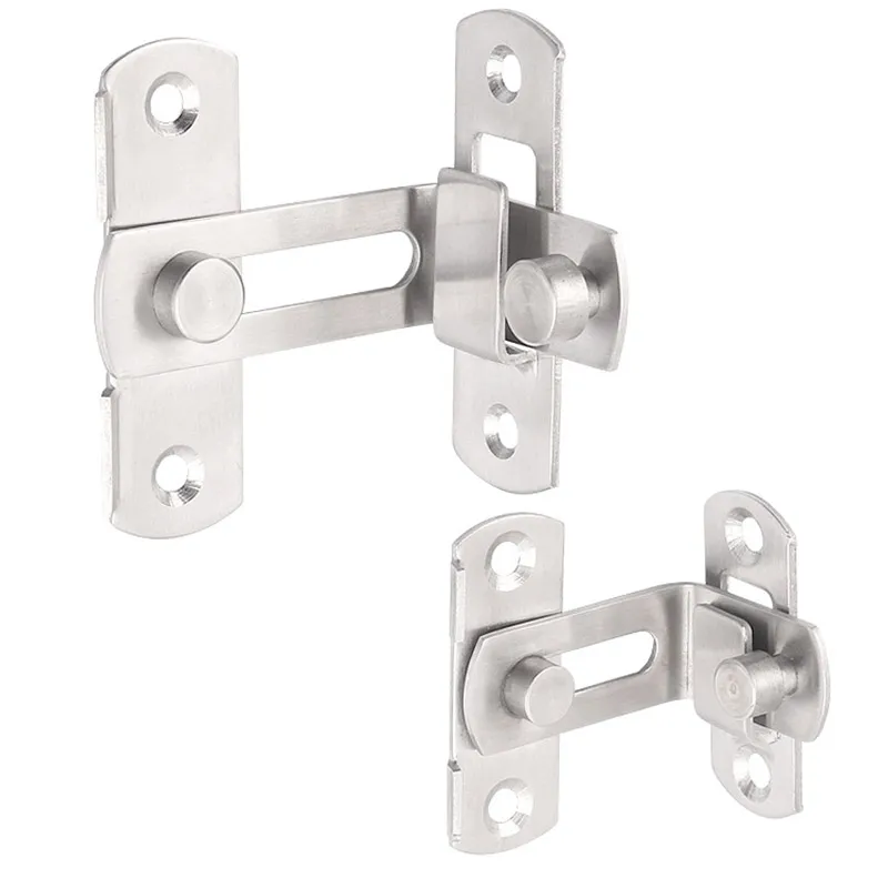 

Right Angle 90 Degree Latch Door Lock Stainless Steel Lock Sliding Door Home Hotel Display Cabinet Safety Tool lock for door fen