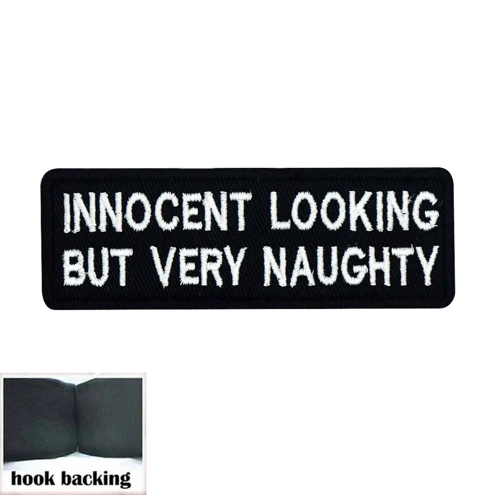 Невинный вид но очень озорной вышитая аппликация этикетка для шитья в стиле панк