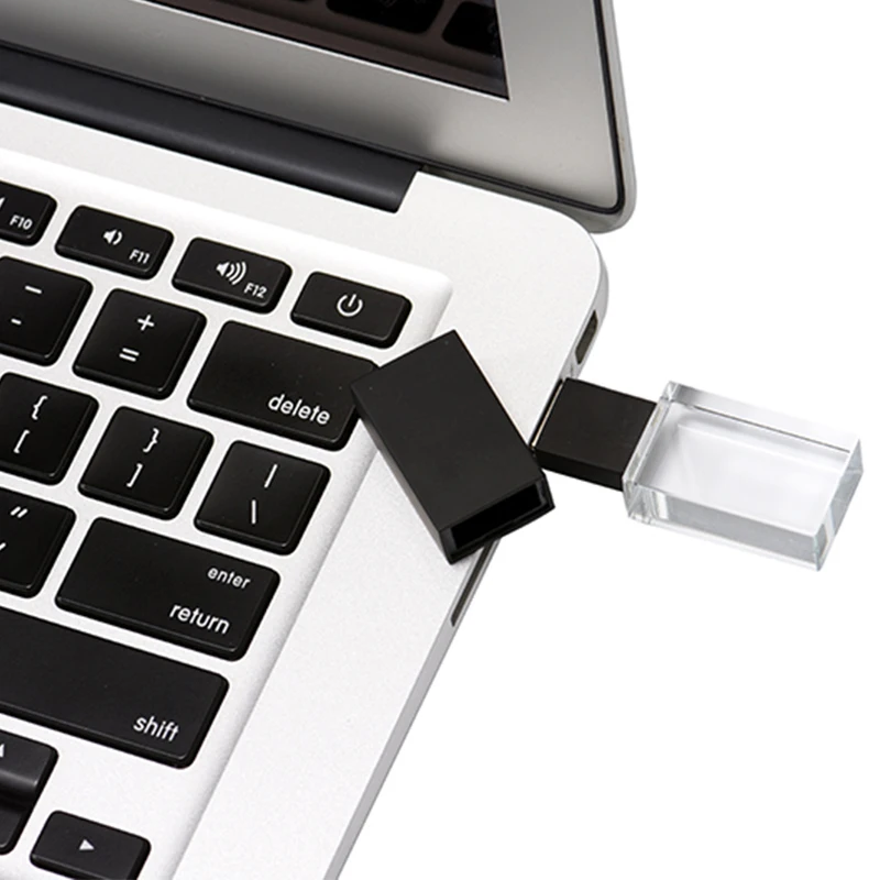 10pcslot crystal usb 2 0 wedding gift flash drives free custom logo pen drive 100 real capacity stick 128gb 8gb 16gb 32gb 64gb free global shipping