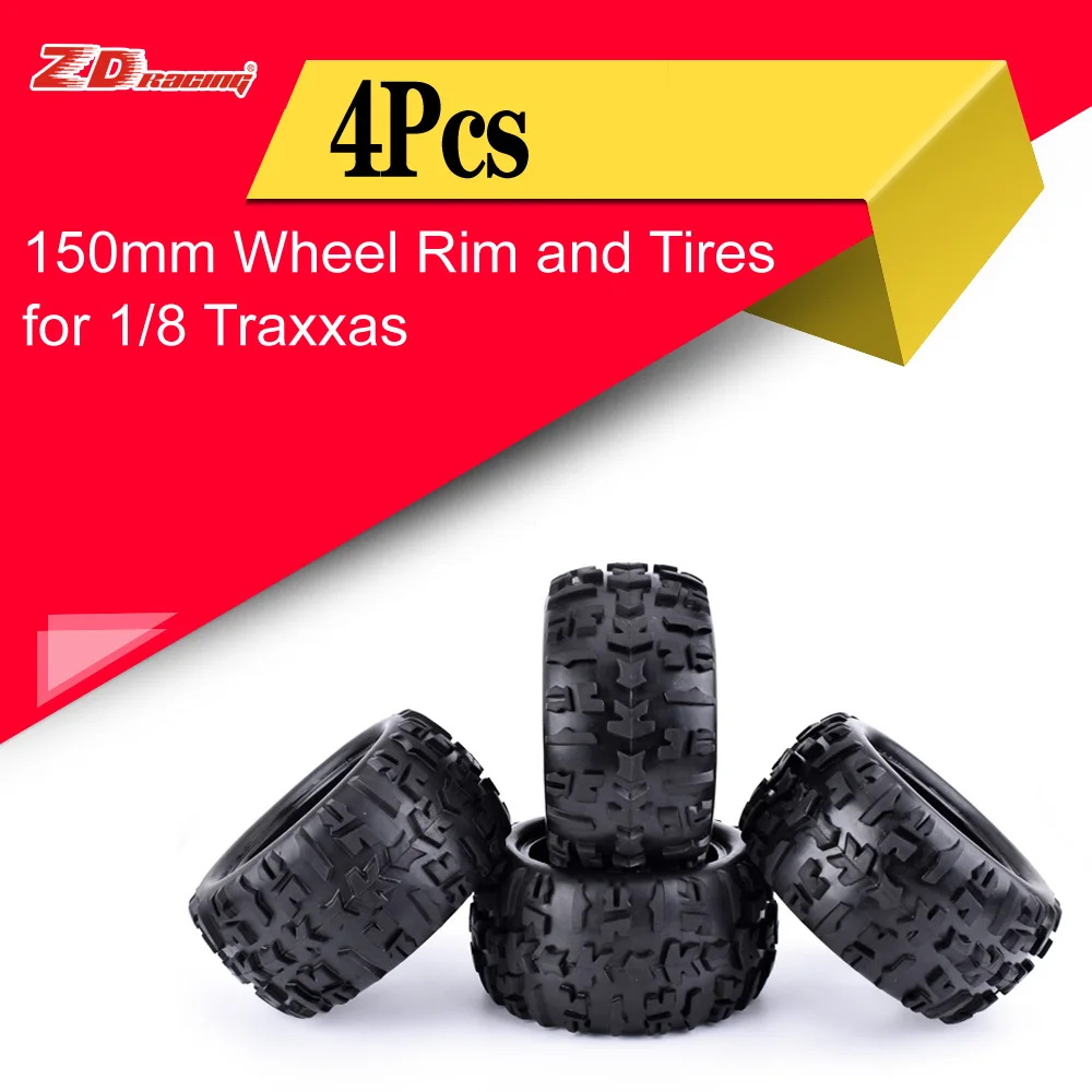 4 шт. ZD Racing 150 мм обод колеса и шины 17 Шестигранная втулка для 1/8 детской модели Traxxas