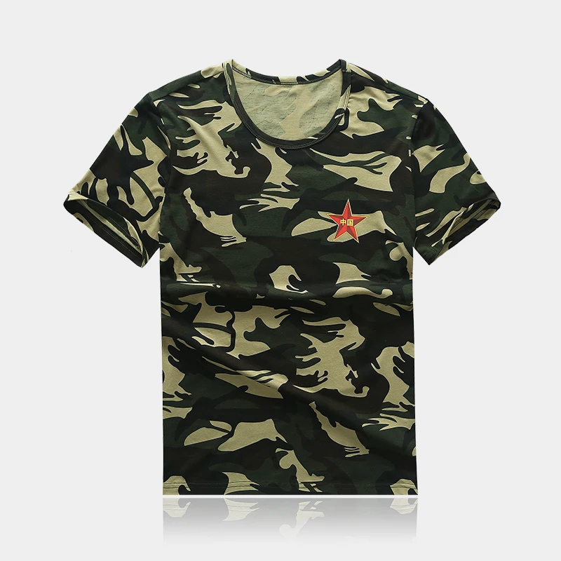 Outdoor Camouflage Shirts Womens Ladies Army Style mens Gym Training Running Boot Camp Camo T-Shirt Top Tee | Тематическая одежда