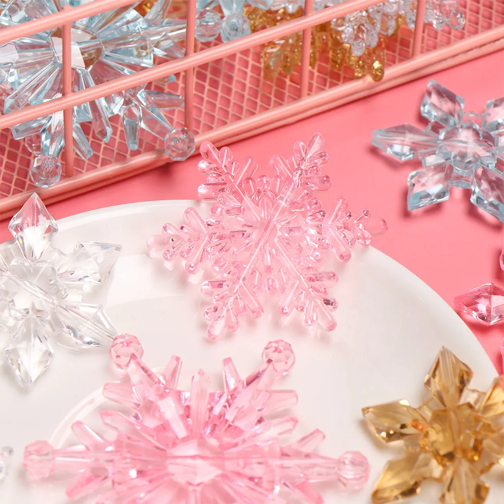 10 шт. новые рождественские очаровательные прозрачные акриловые кристаллы стразы