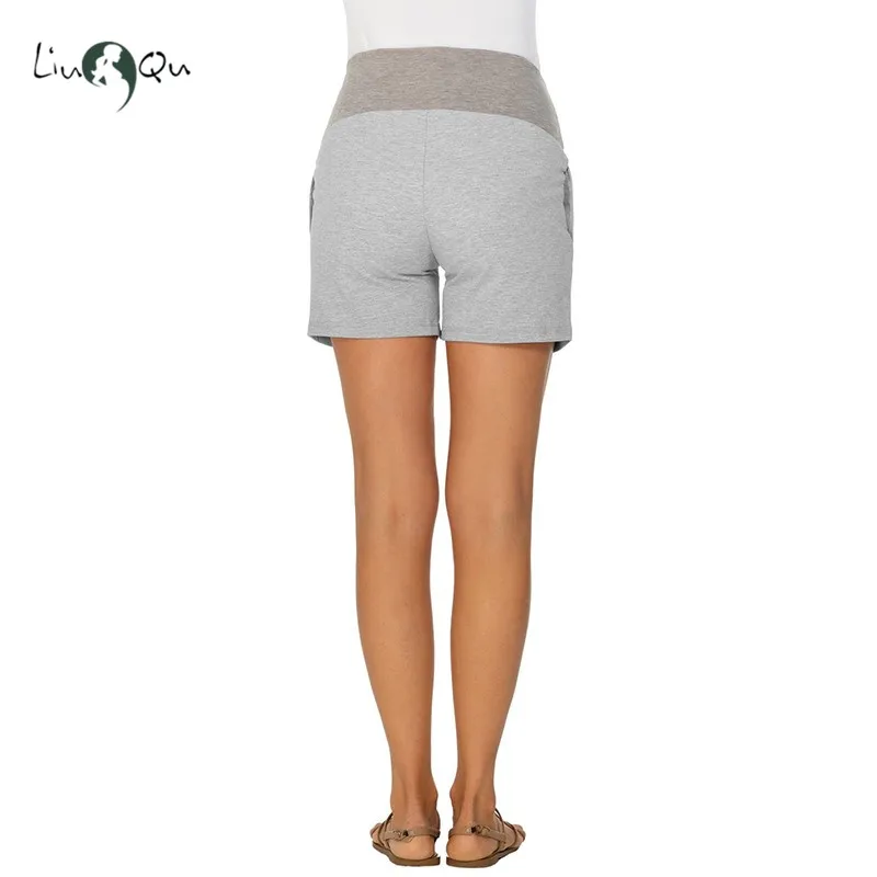 Летние повседневные шорты для беременных брюки с эластичной талией одежда