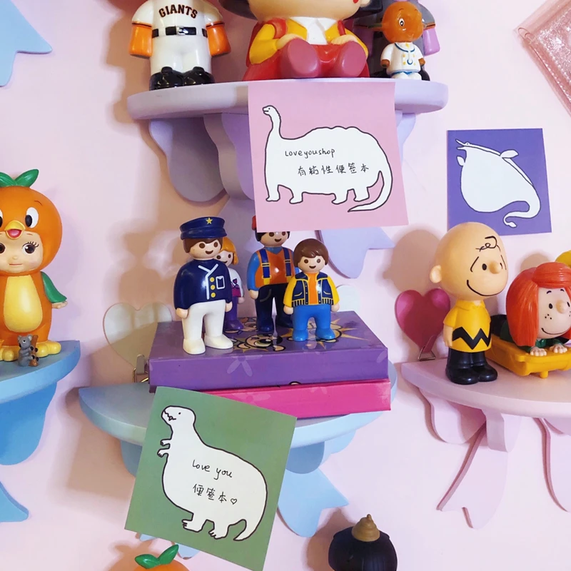 50 листов/партия Kawaii корейский INS милый блокнот с динозавром для рукоделия N Times Sticky