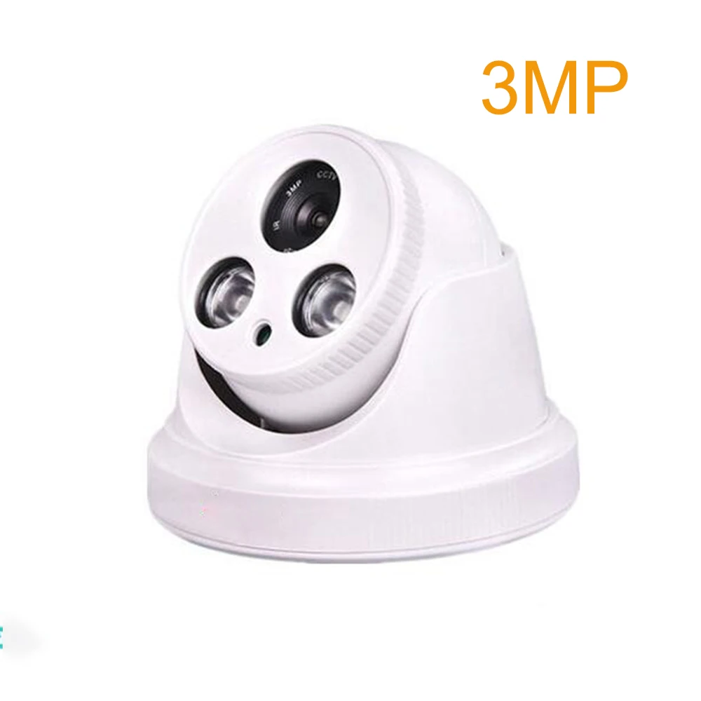 

3MP Home Security POE Dome Camera Surveillance CCTV Cameras 4mm 6mm 8mm Lens Ipcamera Support Connect to Onvif NVR Kit Set H.265