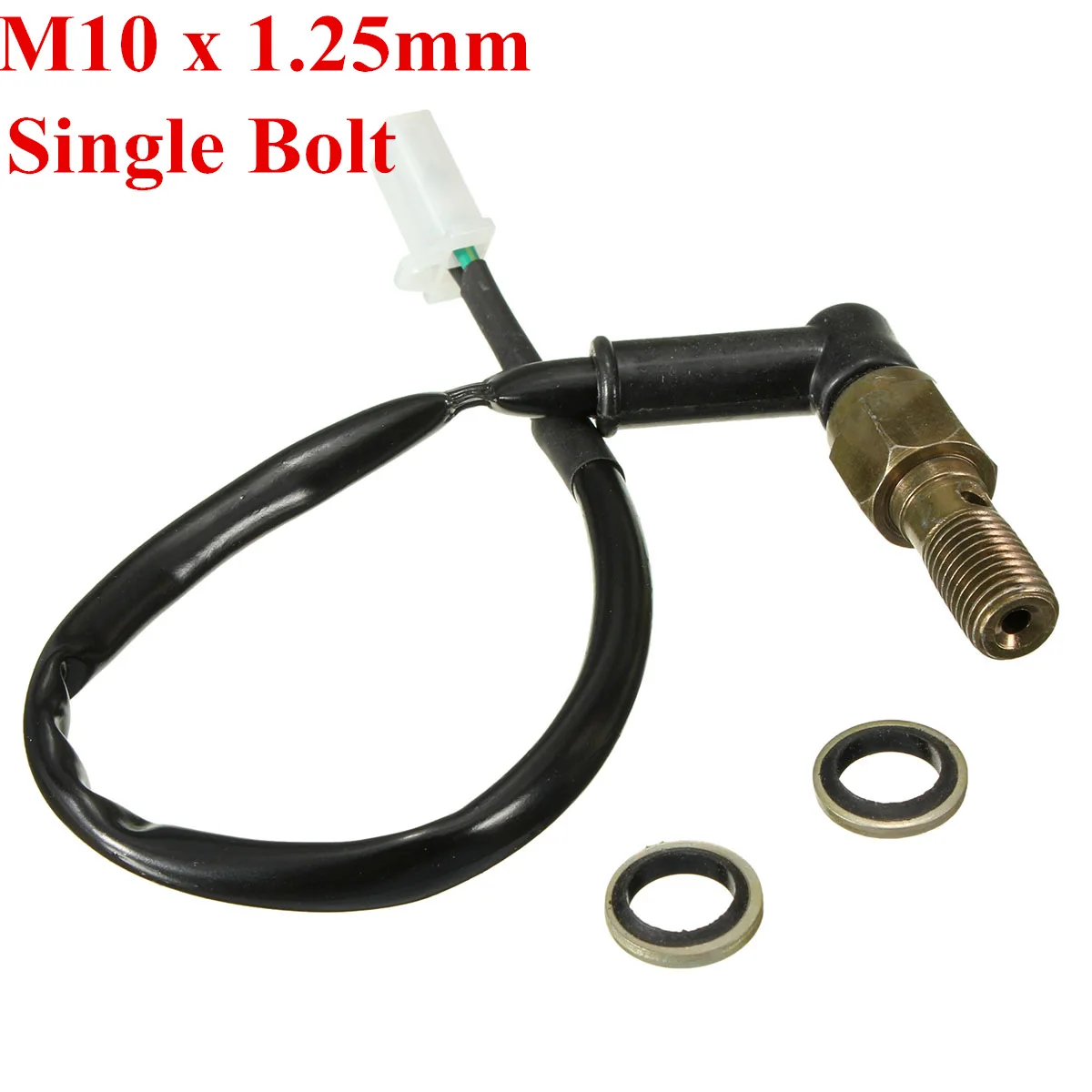 M10X1.25mm Полый болт M10 x 1,25 мм M10 x 1 мм, Гидравлический Тормозной светильник для мотоцикла, переключатель для Honda Suzuki Yamaha KTM Kawasaki - Цвет: M10X1.25mm