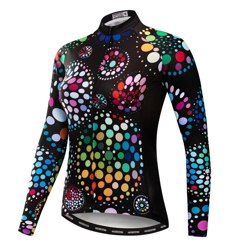 

2021 Cycling Jersey Women Long Sleeve Pink Girl MTB Bike Jersey Shirts Top Bicycle Team Maillot Ciclismo Ladies Biking Clothing