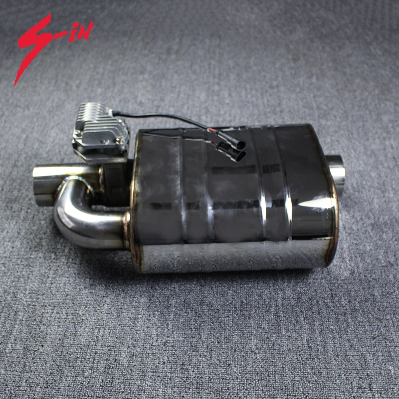 

One outlet 2 in 1 series Racing Car Valve Muffler with Youtube video running effect