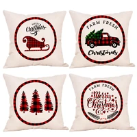 new foreign trade hot style christmas cartoon waist pillow cushion cover new year gifts pillowcase home decore cushion cover