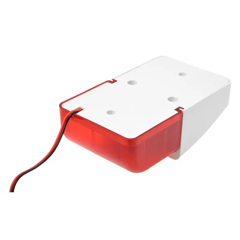 

Hot Mini 12 Volt Security Alarm Siren Red Light Replacement