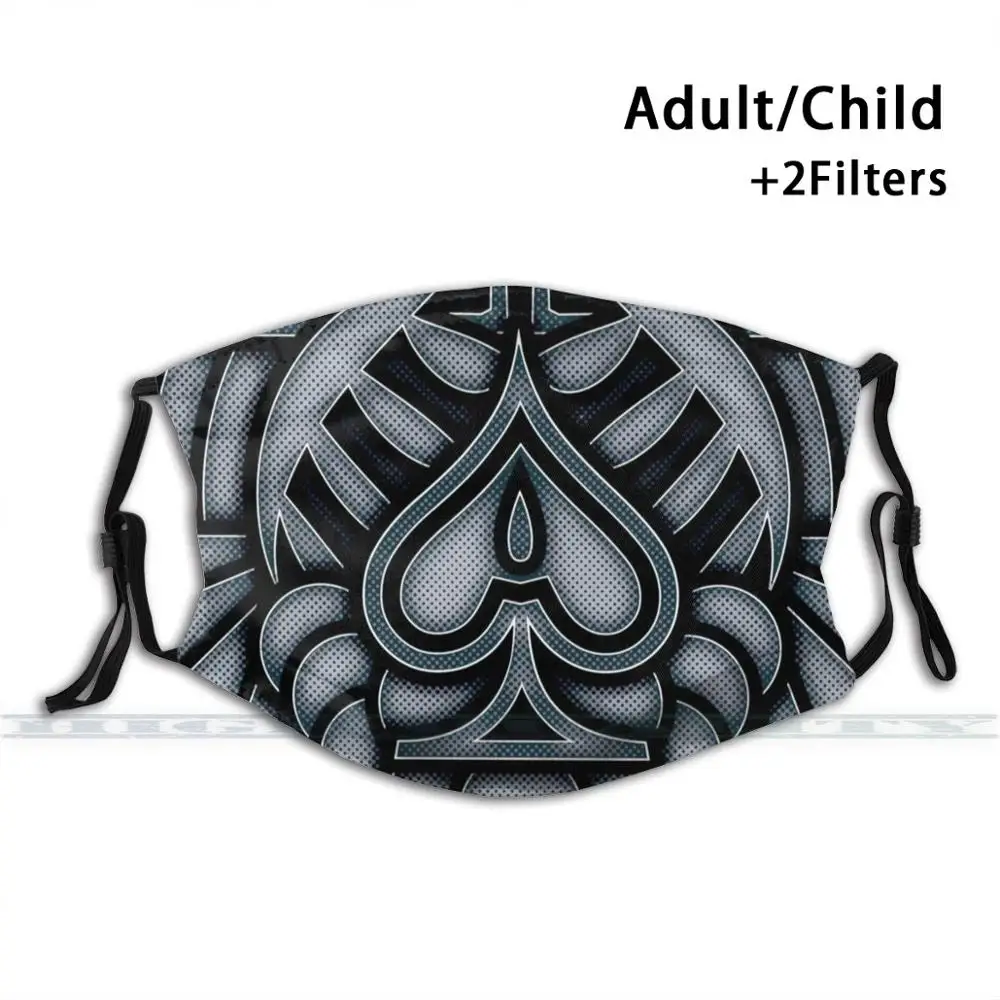 Маска для детей и взрослых Ace Of Tribes Пылезащитная с принтом смываемая маска лица |