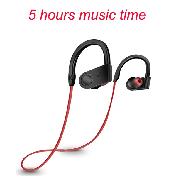 K99 red 5 hours Беспроводные bluetooth-наушники CBAOOO, ушные крючки, водонепроницаемая гарнитура Blutooth, спортивные наушники с микрофоном, наушники для телефона - Цвет: K99 red 5 hours
