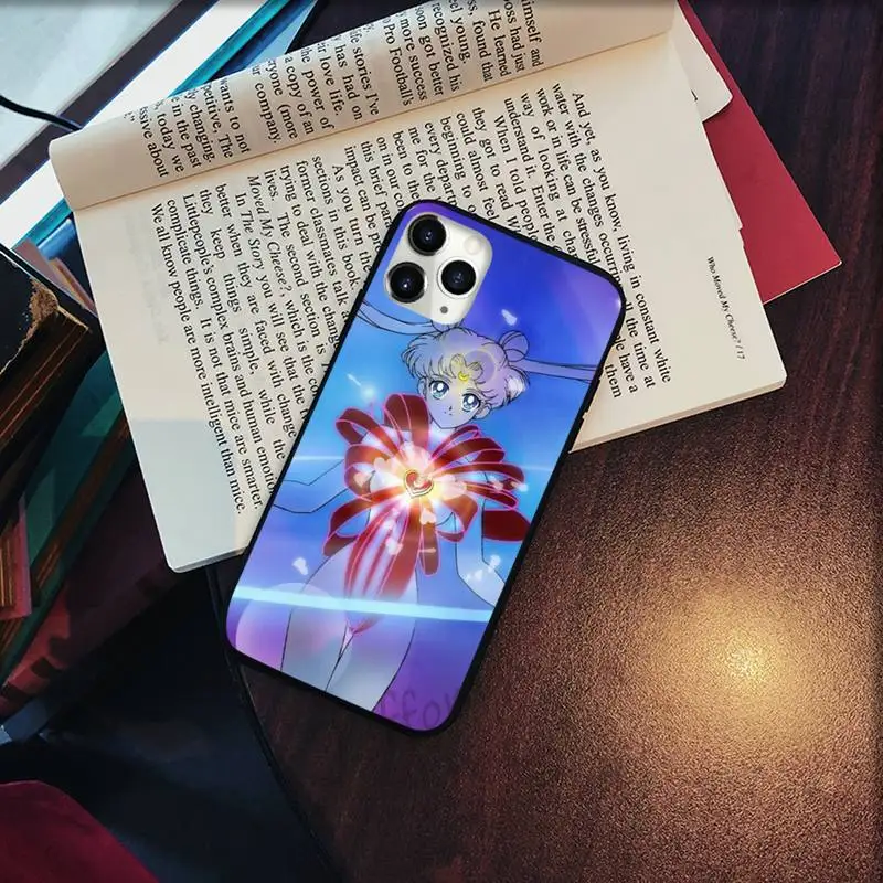 

Sailor Moon amine cute Phone Cases for iPhone 11 12 pro XS MAX 8 7 6 6S Plus X 5S SE 2020 XR Soft silicone cover shell funda