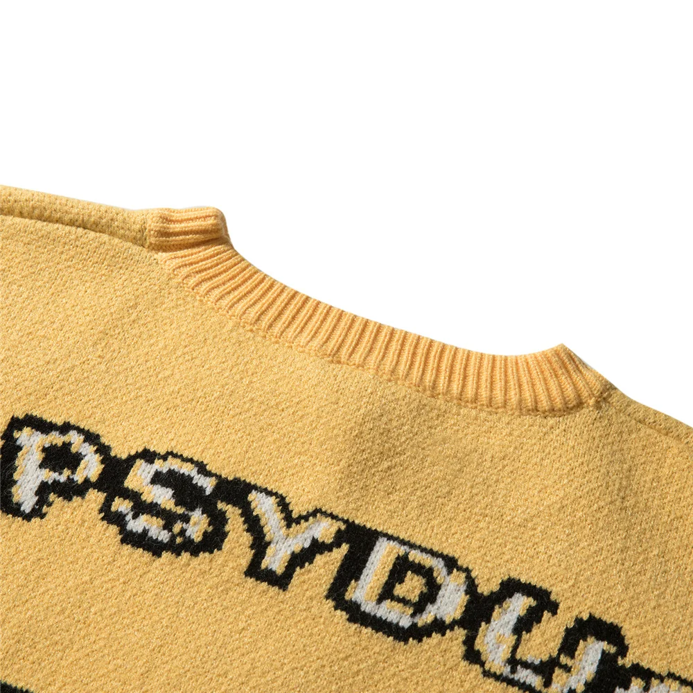 

Funny Cartoon Duck Sweater Pullover Jumper Men Printed Knitted Sweater Hip Hop Harajuku Streetwear Casual Autumn Male Sweater