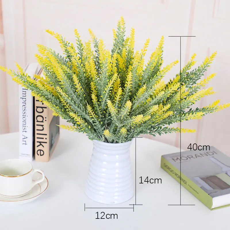 Искуственные цветы для декора дома 1 букет 5 ветвей лаванды рождества вечеринки