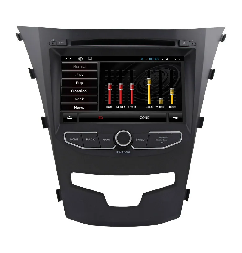 7 дюймовый процессор 8 ядер Android 1 автомобильный DVD GPS навигатор для SsangYong Korando 2014 2015