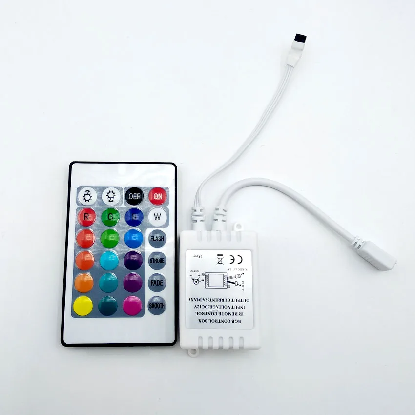 24 клавиши беспроводной светодиодный rgb свет инфракрасный пульт дистанционного управления 12 В Диммер для светодиодной ленты Разъем