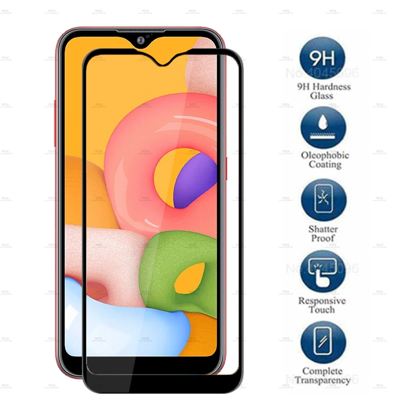 Закаленное стекло для Samsung A01 защитная пленка на экран Galaxy A 01 SM A015F A015 A015F|Защитные