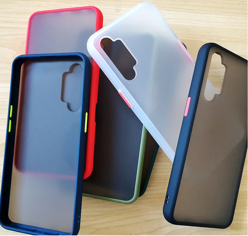 Матовый Прозрачный чехол для телефона OPPO Realme X2 Pro XT Reno Ace с силиконовой рамкой
